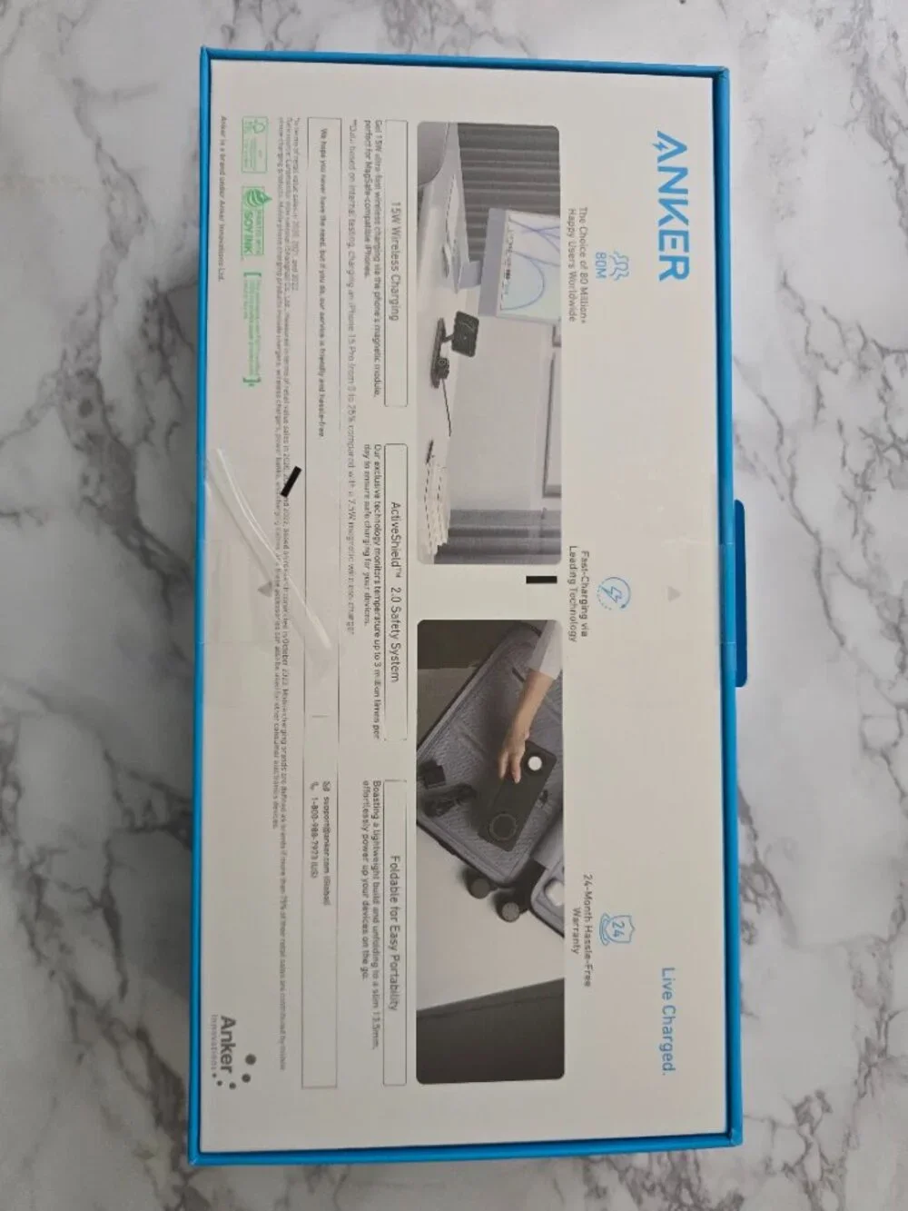 Anker MagGo 3-in-1 Foldable Wireless Charging Station | Brand New Sealed